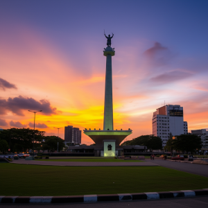 Generate an eye-catching, high-quality featured image prompt for a blog post about: Surabaya Kota Pa