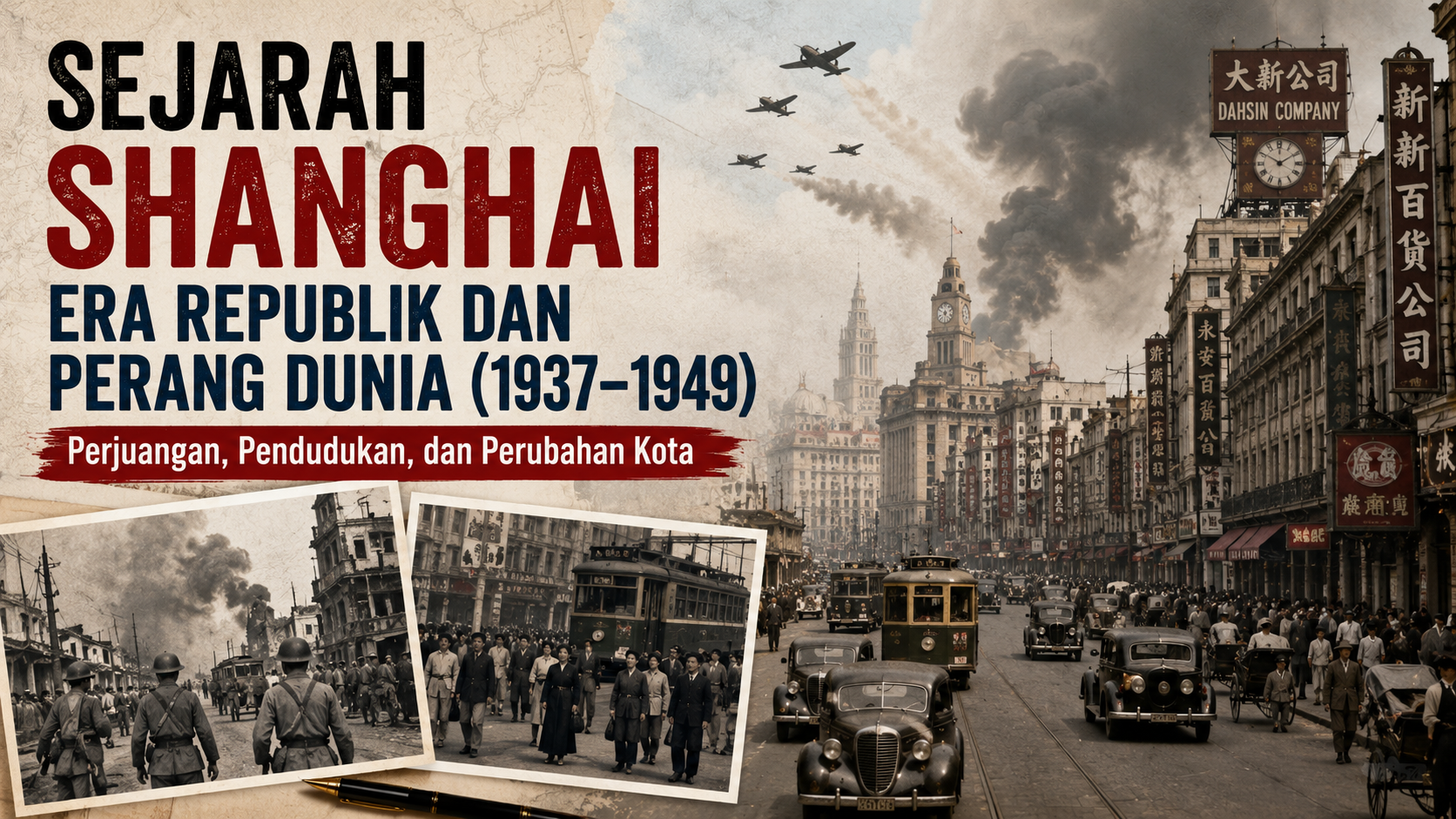 Sejarah Shanghai 1937–1949, Dari Kota Kosmopolitan ke Medan Konflik