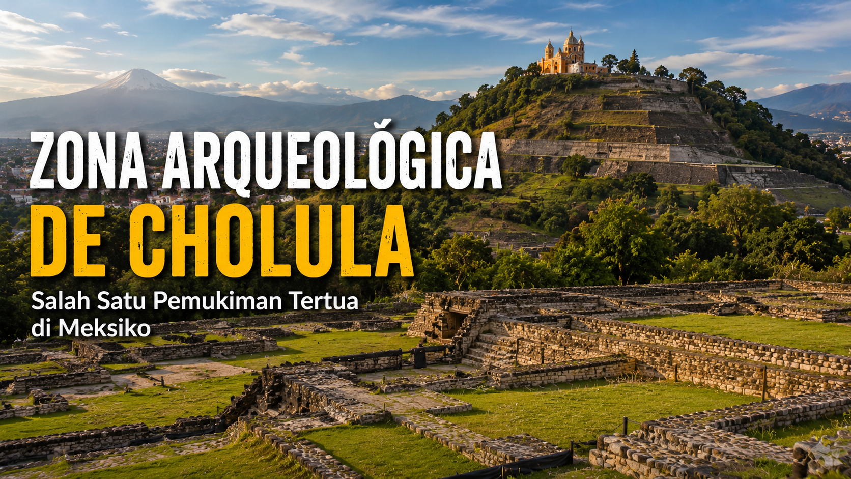 Cholula dan Misteri Piramida Raksasa Peradaban Kuno Meksiko