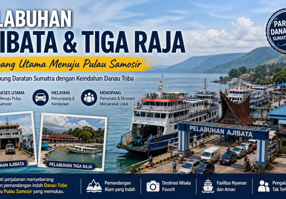 Pelabuhan Ajibata dan Tiga Raja: Gerbang Samosir