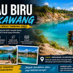 Pesona Biru Eksotis di Bekas Tambang Emas