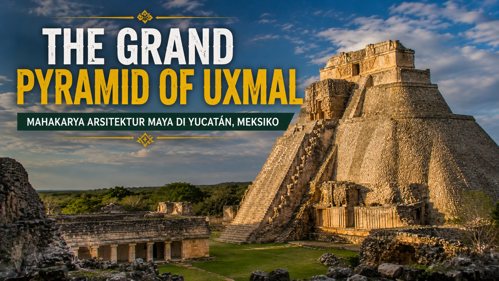 Mengenal The Grand Pyramid of Uxmal, Piramida Bersejarah dengan Nilai Budaya Tinggi