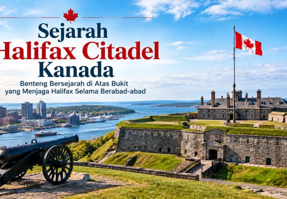 Halifax Citadel National Historic Site di atas Citadel Hill Kanada