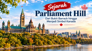 Sejarah Parliament Hill di Ottawa Kanada dengan Centre Block dan Peace Tower
