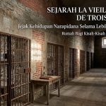 La Vieille Prison de Trois-Rivières di Quebec, Kanada, bangunan penjara batu bersejarah dari abad ke-19.