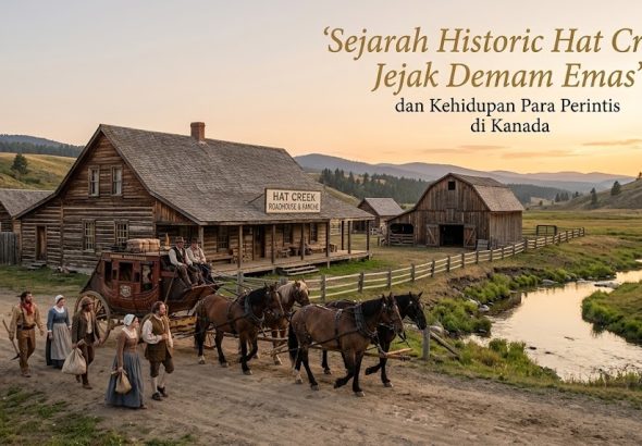 Historic Hat Creek Ranch, situs sejarah peternakan dan rumah persinggahan di British Columbia, Kanada.