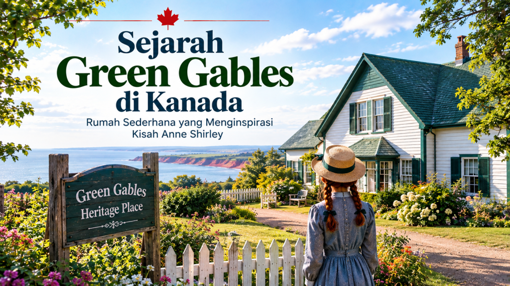 Green Gables Heritage Place, rumah pertanian bersejarah yang menginspirasi Anne of Green Gables di Kanada.
