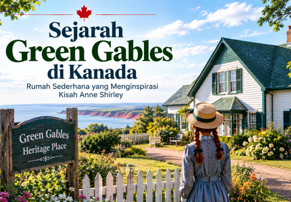 Green Gables Heritage Place, rumah pertanian bersejarah yang menginspirasi Anne of Green Gables di Kanada.