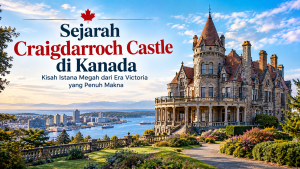 Craigdarroch Castle, rumah bersejarah bergaya Victoria di Victoria, Kanada.