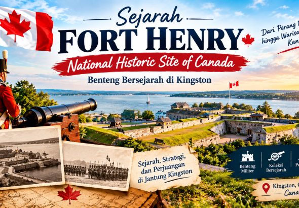 Fort Henry National Historic Site Kingston Kanada benteng bersejarah di Ontario.